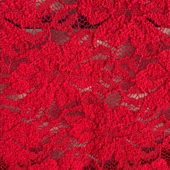 Burgundy Aeropostale long sleeve laced back shirt - Picture 3 of 4